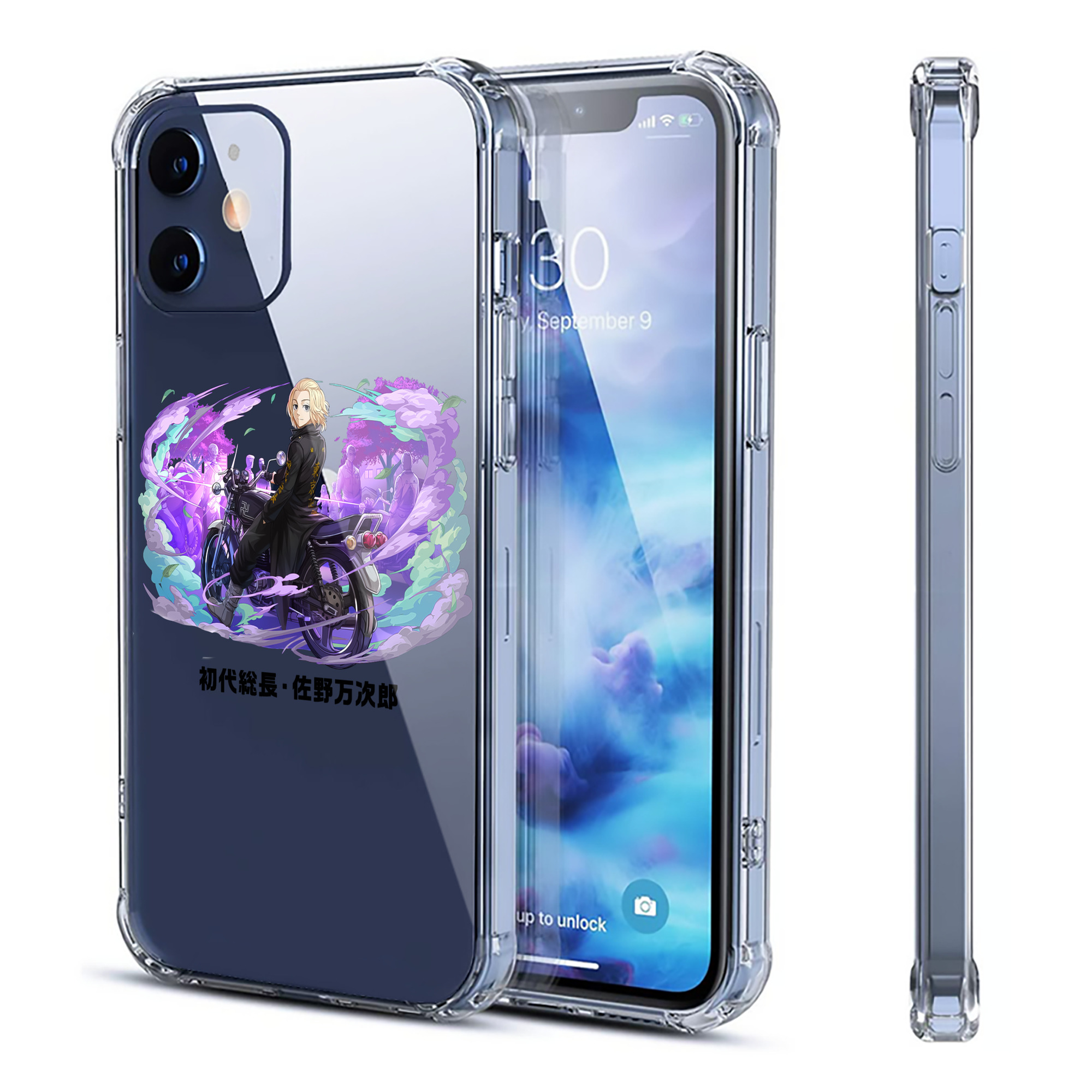 （画像用） 東京リベンジャーズ Tokyo Revengers 【iPhone 12シリーズ対応】透明スマホケース（クリアソフトケース）